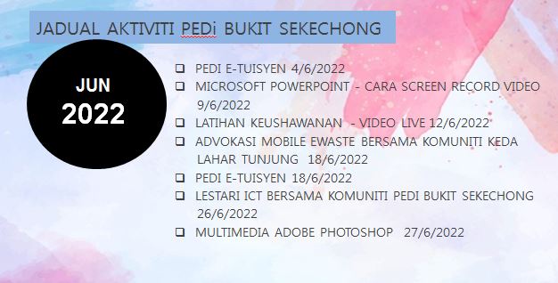 JADUAL AKTIVITI JUN 2021