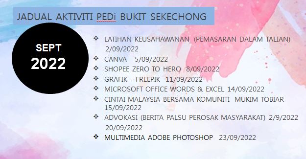 JADUAL AKTVITI SEPTEMBER 2022