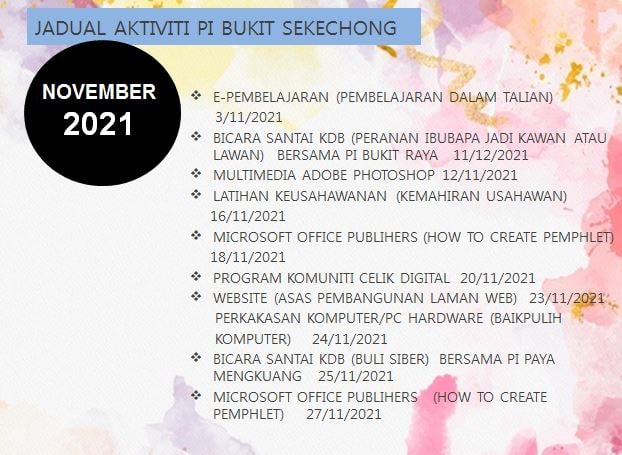 jadual aktiviti nov2021